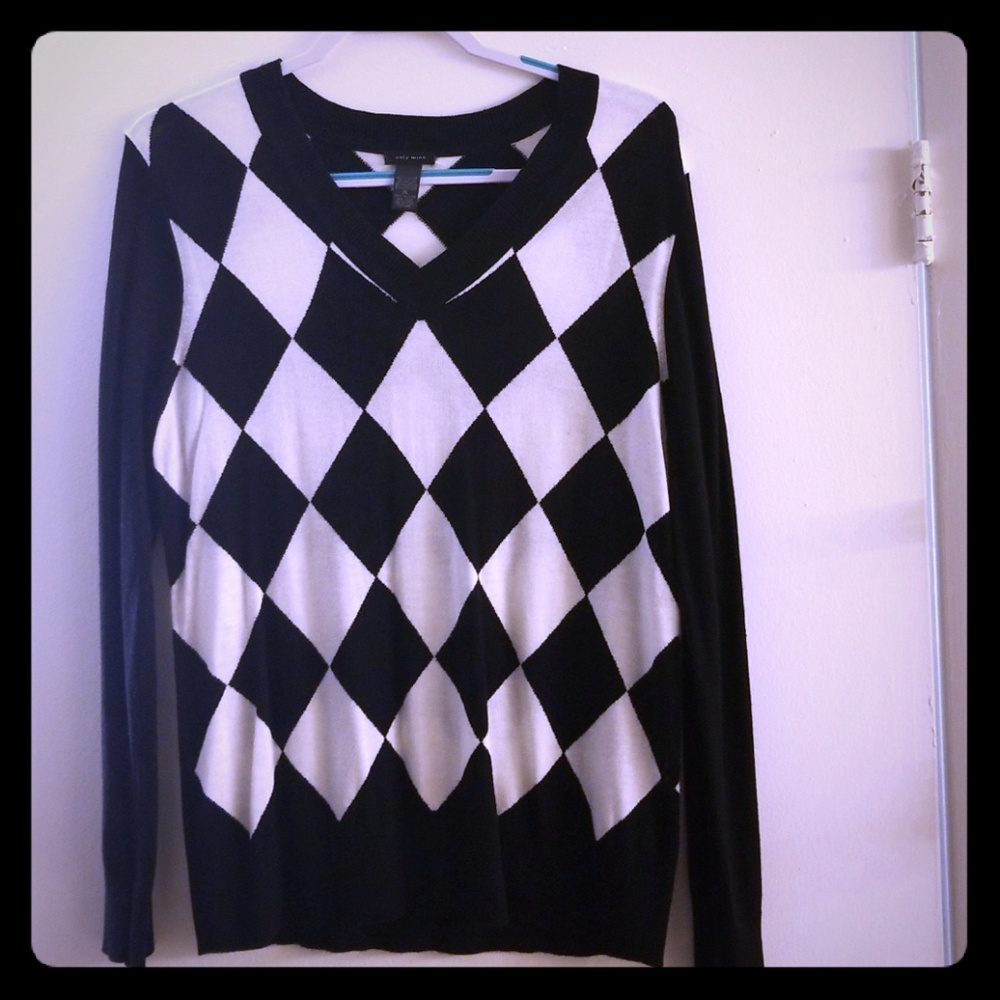 Only Mine Argyle Sweater
